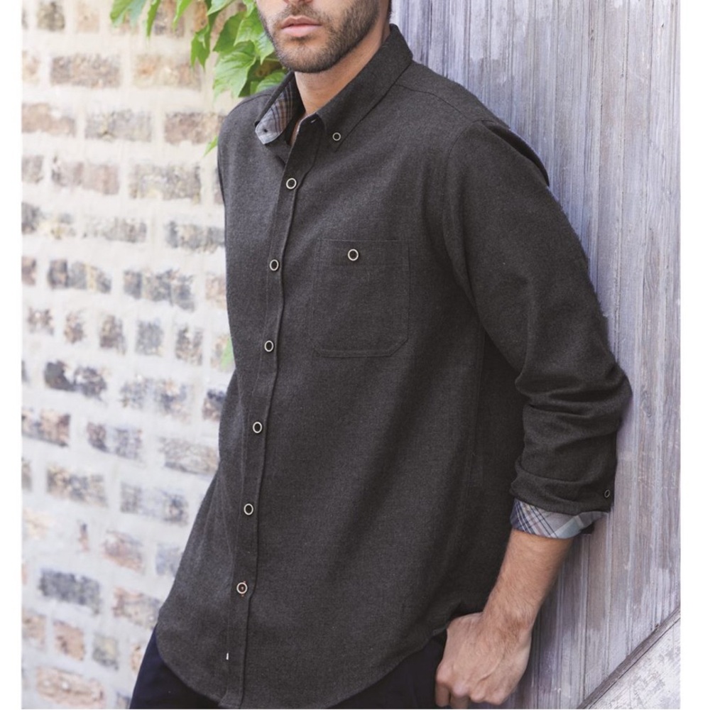 Weatherproof vintage brushed flannel shirt men’s XL olive green